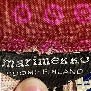 Vintage 1968 Marimekko shirt dress